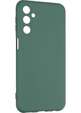 Чехол fiji full soft premium для samsung galaxy m34 5g (m346) противоударный бампер с микрофиброй dark green