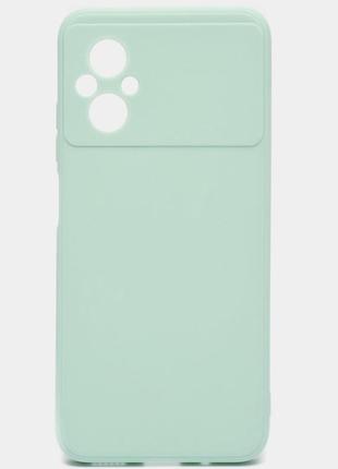 Чехол fiji soft для xiaomi poco m4 5g силикон бампер голубой