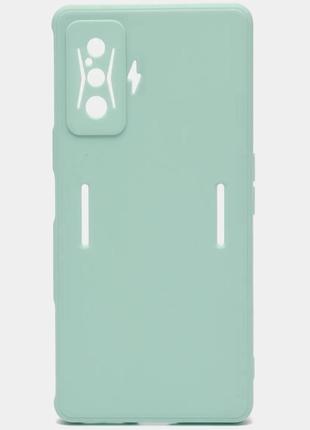 Чехол fiji soft для xiaomi redmi k50 gaming силикон бампер голубой