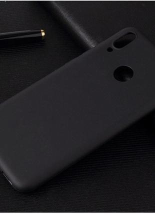 Чохол для huawei y7 2019 / y7 prime 2019 / dub-lx1 силікон soft touch бампер чорний