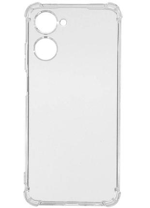 Чехол fiji proof для realme 10 pro plus бампер с усиленными бортами transparent