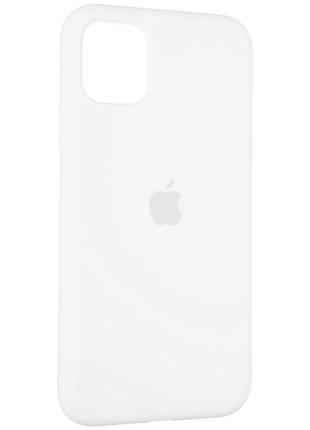 Чохол fiji silicone case для apple iphone 12 mini бампер накладка full soft white