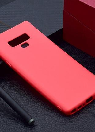 Чехол для samsung galaxy note 9 / n960 6.4'' силикон soft touch бампер красный