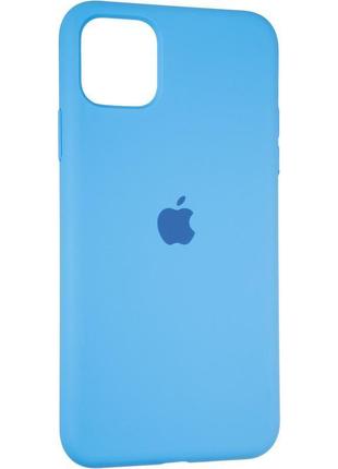 Чохол fiji silicone case для apple iphone 12 pro бампер накладка full soft marine blue