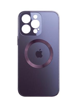 Чехол fiji magsafe для apple iphone 14 pro max противоударный бампер с защитой блока камер фиолетовый