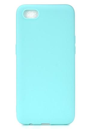 Чохол soft touch для realme c2 силікон бампер м'ятно-блакитний