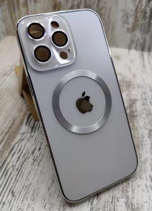 Чехол стеклянный iphone 13 pro max магсейф6 фото