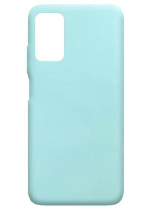 Чехол fiji soft для xiaomi redmi note 9 4g силикон бампер голубой