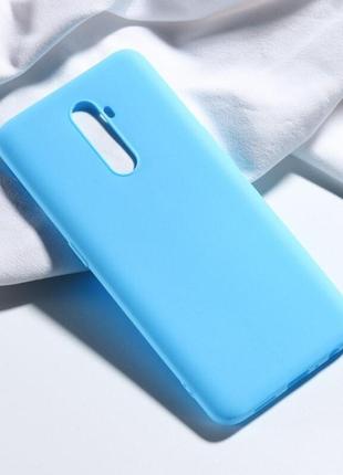 Чохол fiji soft для realme x2 pro силікон бампер м'ятно-блакитний