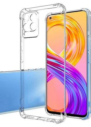 Чехол fiji proof для realme 8 / realme 8 pro бампер с усиленными бортами transparent