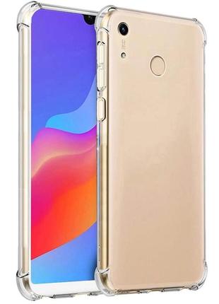 Чехол fiji proof для huawei y6 2019 / y6 pro 2019 бампер с усиленными бортами transparent