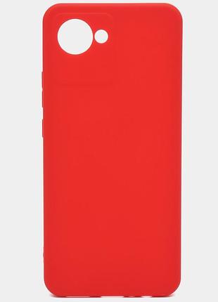 Чехол fiji soft для realme c30 силикон бампер красный