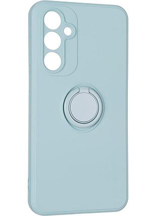 Чехол fiji holder ring для samsung galaxy a54 (a546) бампер накладка с подставкой light cyan