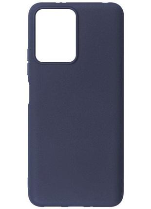 Чехол fiji soft для xiaomi poco x5 5g силикон бампер темно-синий