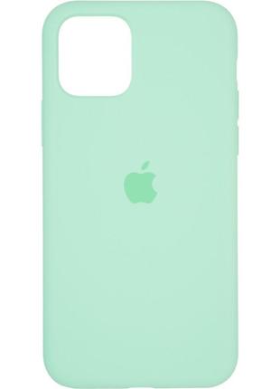 Чехол fiji silicone case для apple iphone 11 pro бампер накладка full soft spermint2 фото