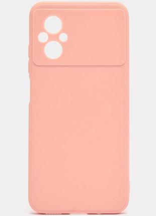Чехол fiji soft для xiaomi poco m4 5g силикон бампер светло-розовый