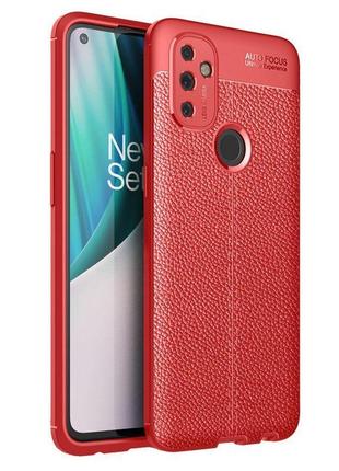 Чехол fiji focus для oneplus nord n100 силикон original soft touch красный