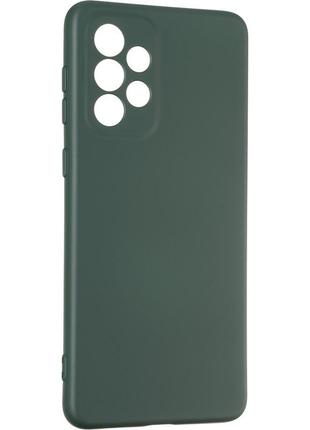Чехол fiji full soft premium для samsung galaxy a33 5g (a336) силикон бампер dark green