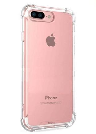 Чехол fiji proof для apple iphone 8 plus бампер с усиленными бортами transparent