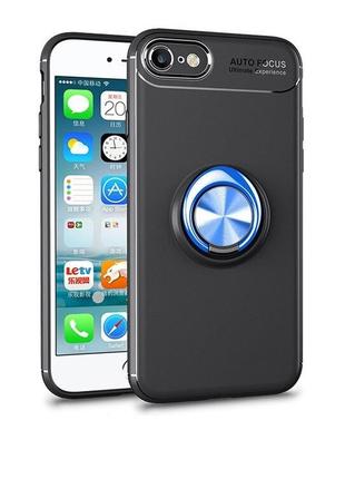 Чехол fiji hold для apple iphone 6 / 6s бампер накладка с подставкой black-blue