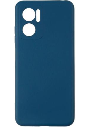 Чехол fiji soft для xiaomi redmi 10 5g силикон бампер темно-синий
