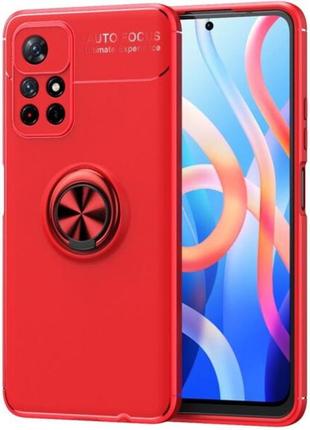 Чехол fiji hold для xiaomi redmi note 11 5g (chinese version) бампер накладка с подставкой red