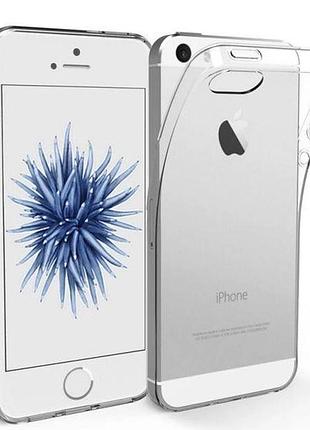 Чехол fiji ultra thin для apple iphone 5 / 5s / se силикон бампер transparent