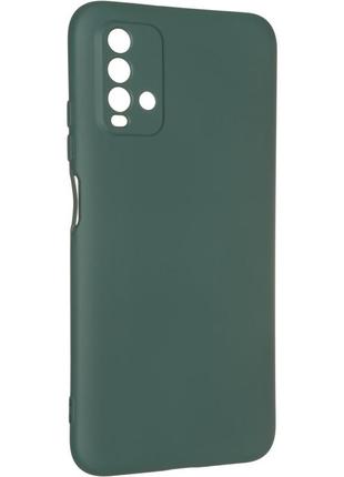 Чехол fiji full soft premium для xiaomi redmi 9t силикон бампер dark green