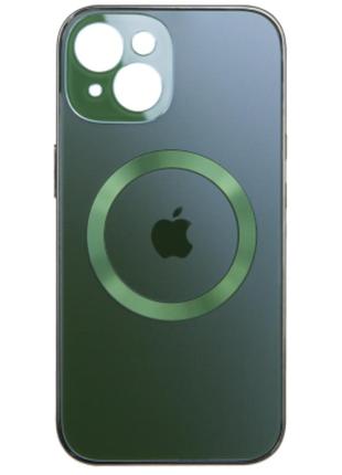 Чохол fiji magsafe для apple iphone 14 противоударный бампер з захистом блоку камер зелений