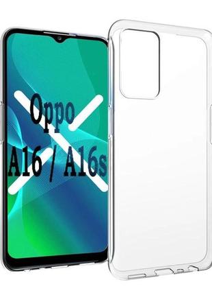 Чехол fiji ultra thin для oppo a16 / a16s силикон бампер transparent