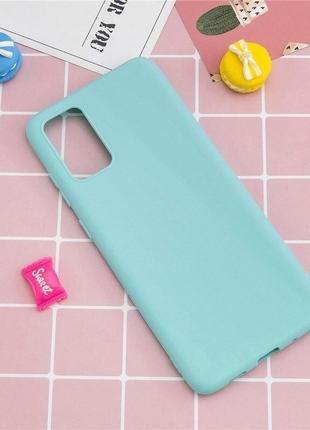 Чехол fiji soft для xiaomi redmi note 10 5g силикон бампер голубой