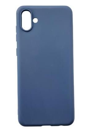 Чехол fiji soft для samsung galaxy a04 (a045) силикон бампер темно-синий