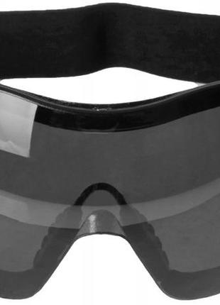 Тактический очки защитные с чехлом и резинкой mil-tec "comando uv" (15615202) black3 фото