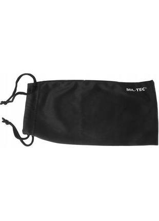 Тактический очки защитные с чехлом и резинкой mil-tec "comando uv" (15615202) black9 фото