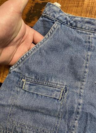 Женская джинсовая хлопковая юбка-миди essentials (эссэнтиалс хлрр идеал оригинал голубая)8 фото