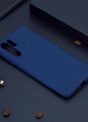 Чохол для huawei p30 pro силікон soft touch бампер темно-синій