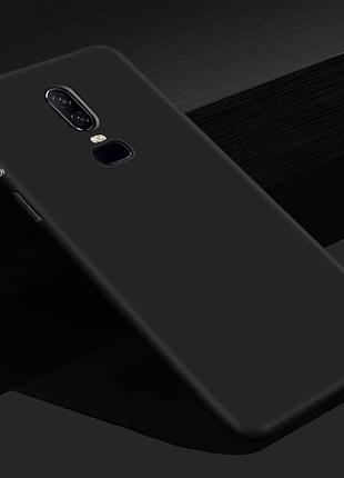 Чехол для oneplus 6 силикон soft touch бампер черный