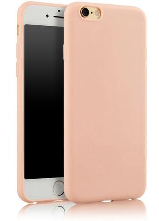 Чехол для apple iphone 6 / 6s силикон soft touch бампер светло-розовый