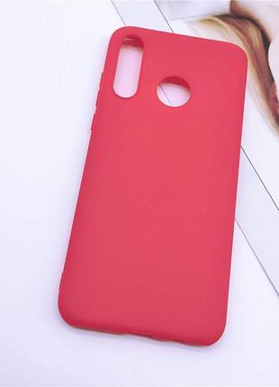 Чохол soft touch для huawei p40 lite e силікон бампер червоний