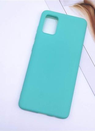 Чохол soft touch для oppo a72 силікон бампер м'ятно-блакитний