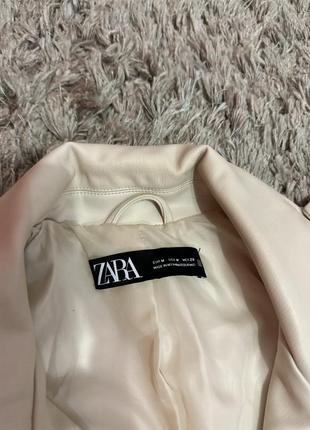 Кожаная курточка zara4 фото