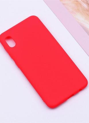 Чехол fiji soft для samsung galaxy a01 core (a013) силикон бампер красный