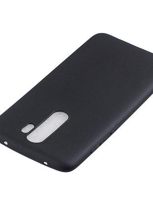 Чехол soft touch для xiaomi redmi note 8 pro силикон бампер черный 4