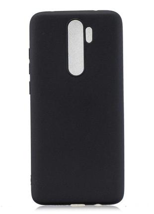 Чехол soft touch для xiaomi redmi note 8 pro силикон бампер черный 2