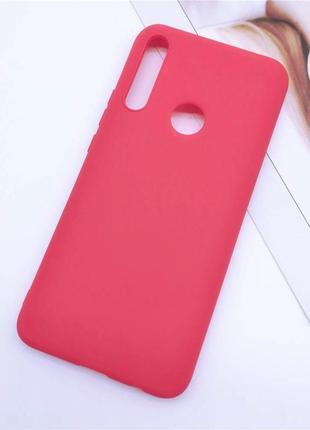 Чехол soft touch для honor 9x силикон бампер красный