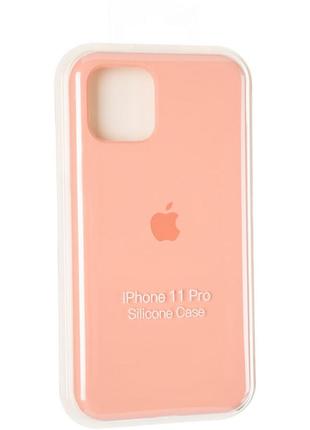 Чехол fiji silicone case для apple iphone 11 pro бампер накладка full soft begonia4 фото