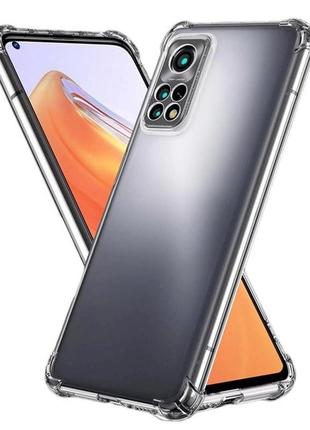 Чехол fiji proof для xiaomi mi 10t / mi 10t pro бампер с усиленными бортами transparent