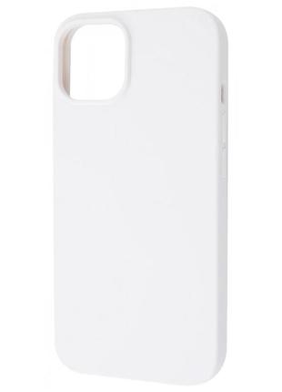 Чехол fiji soft для apple iphone 14 силикон бампер прозрачный белый