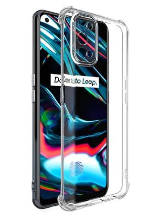 Чехол fiji proof для realme 7 pro бампер с усиленными бортами transparent