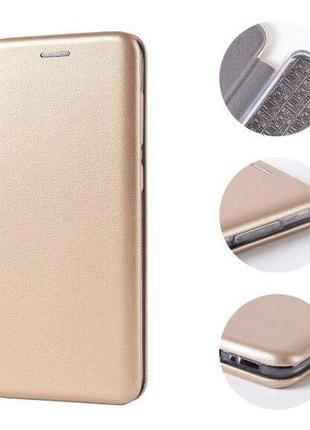 Чехол fiji g.c. для xiaomi redmi note 11 / note 11s книжка магнитная gold